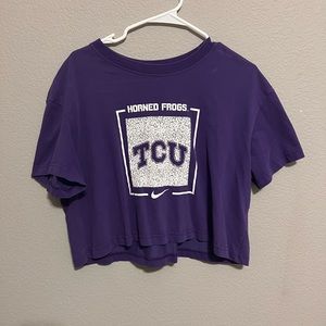 TCU Nike crop top